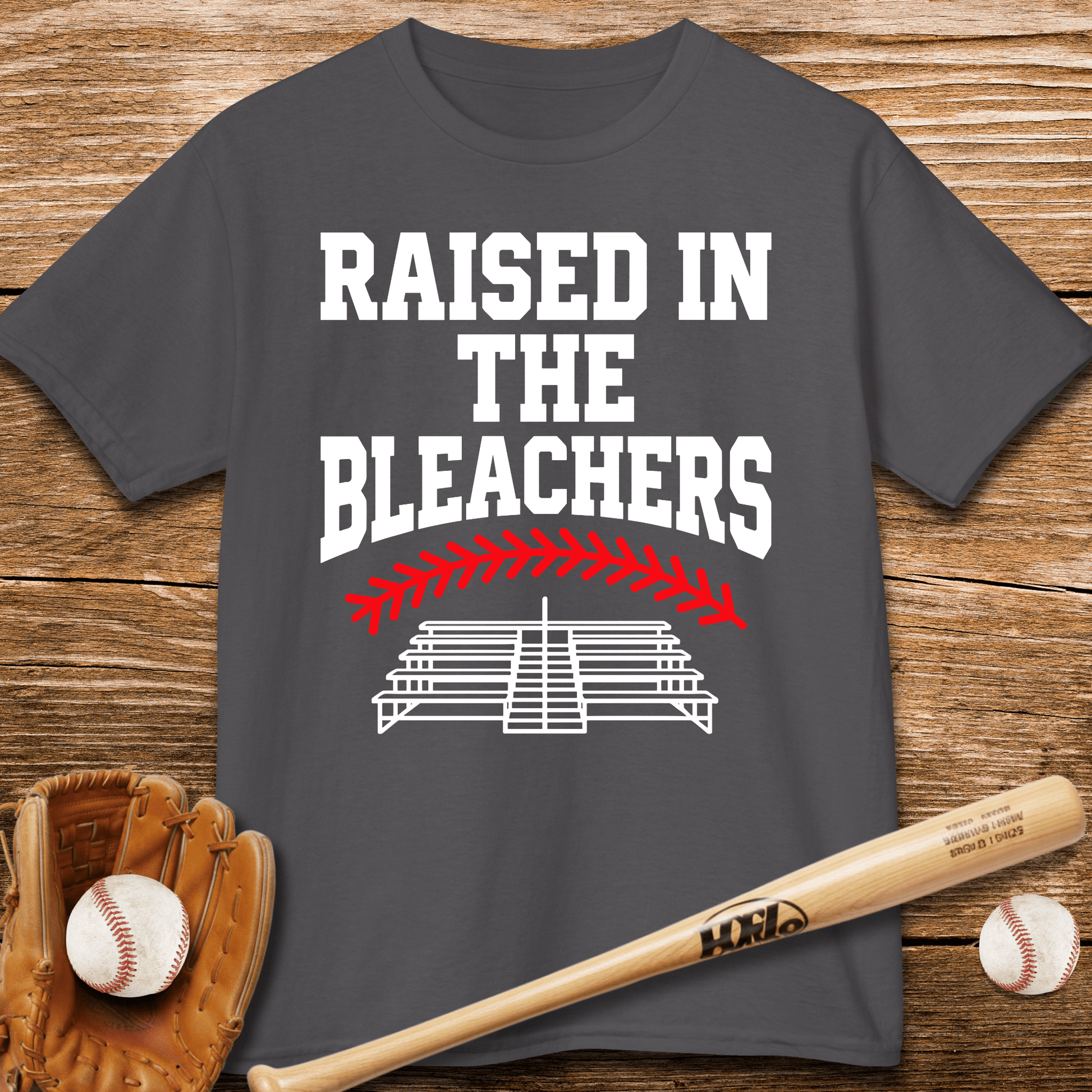 Bleacher Raised Baseball Fan Kids T-shirt - HomeRun PrintsKids clothes