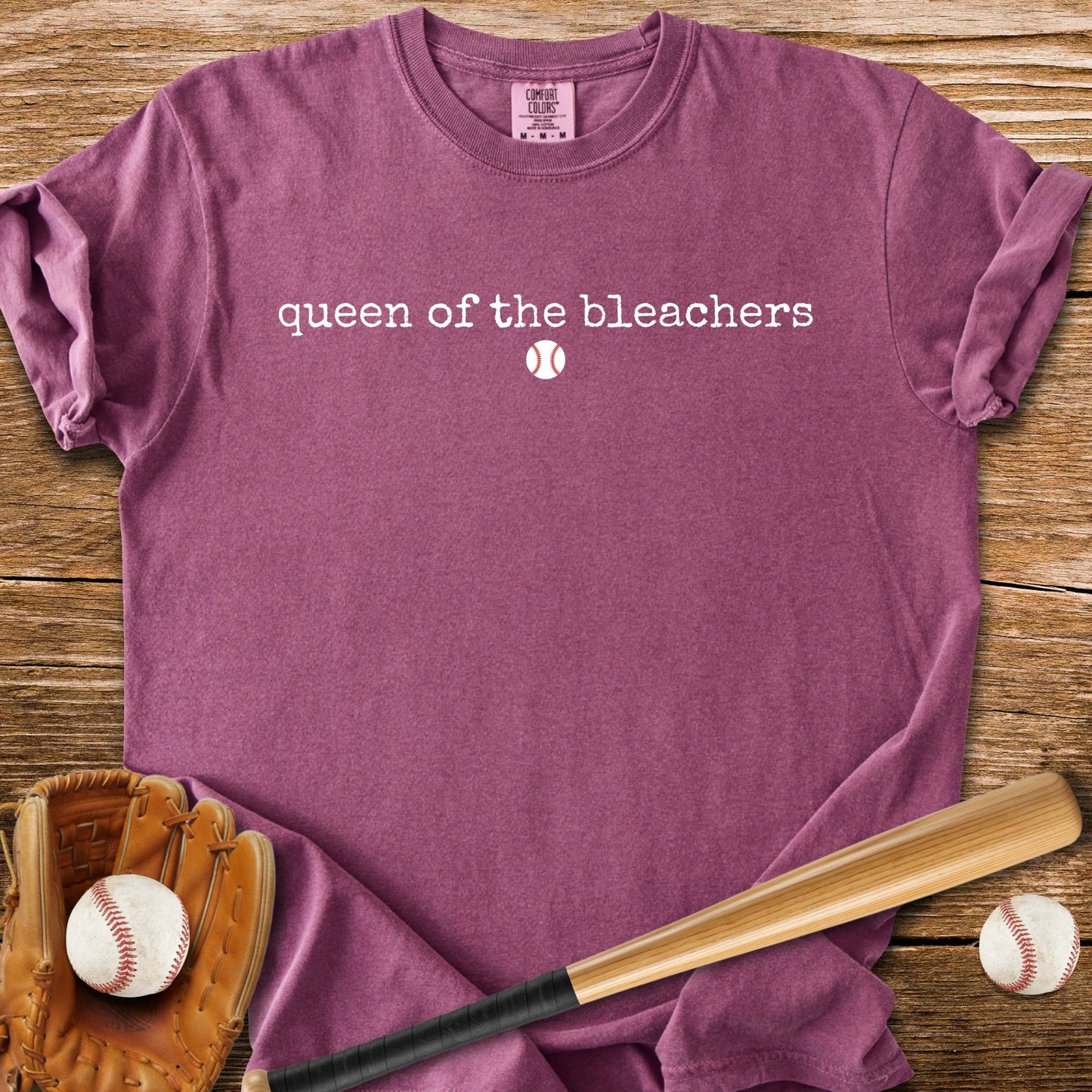 Bleacher Throne Mom - HomeRun PrintsComfort Colors
