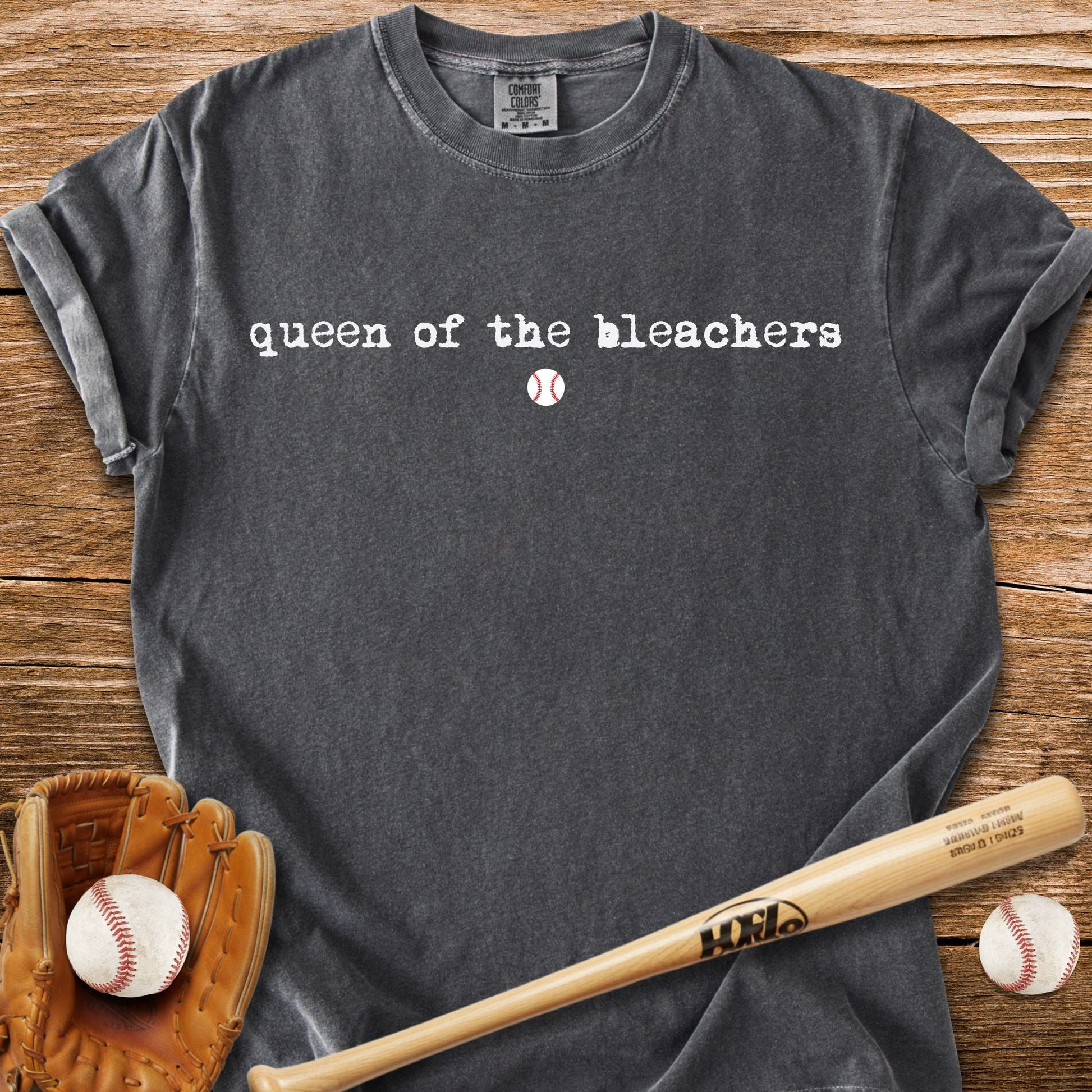 Bleacher Throne Mom T-Shirt - HomeRun PrintsComfort Colors