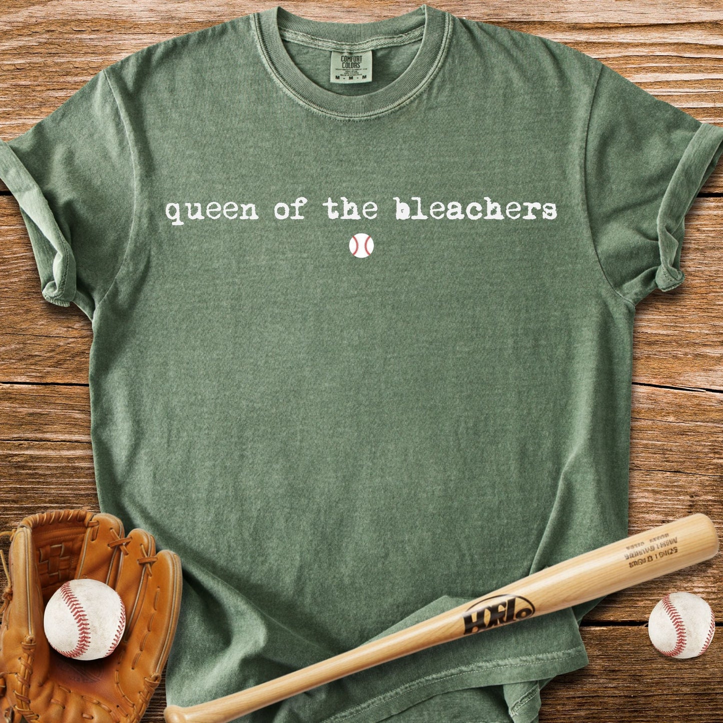 Bleacher Throne Mom T-Shirt - HomeRun PrintsComfort Colors