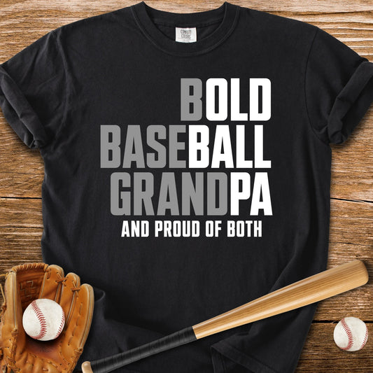 Bold Baseball Grandpa Pride - HomeRun PrintsComfort Colors