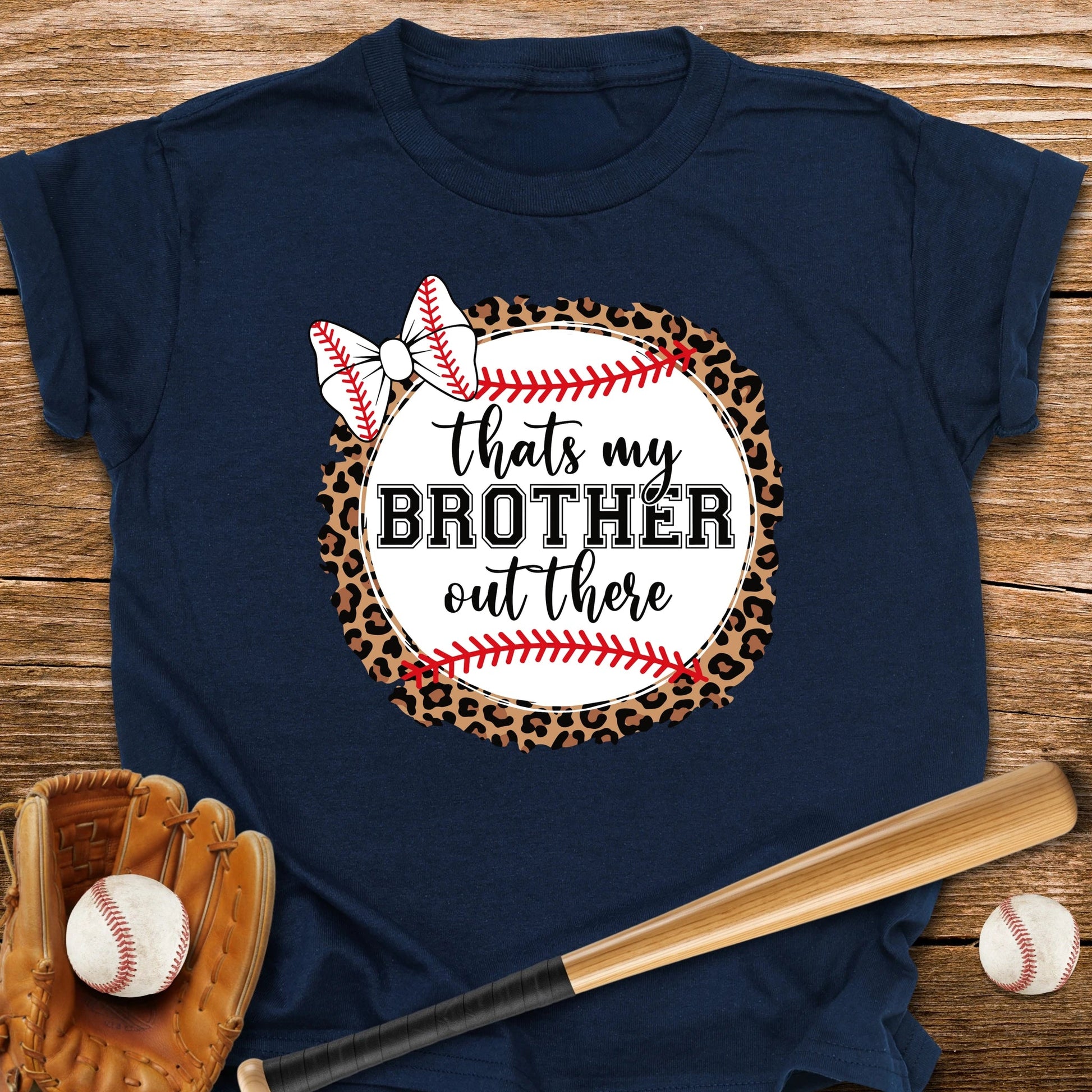 Bow-Wearing Brother Fan Youth Tee - HomeRun PrintsKids clothes