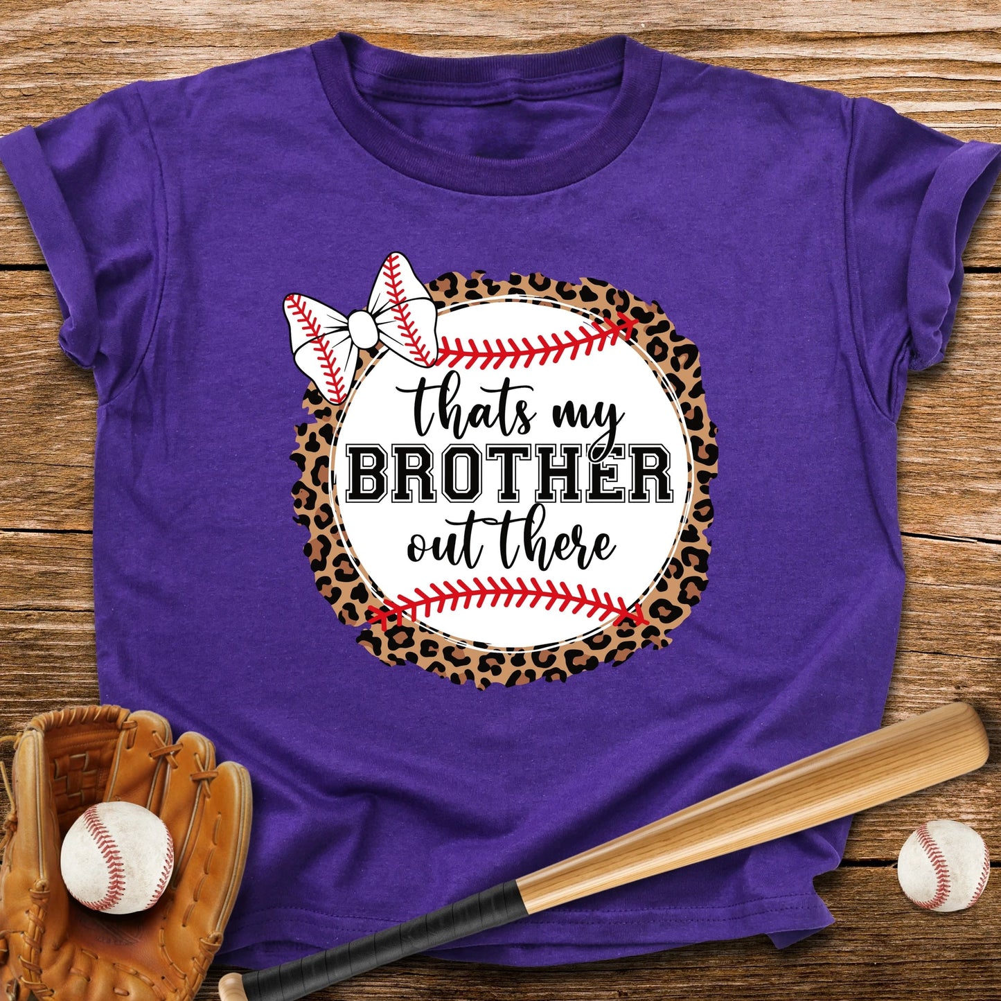 Bow-Wearing Brother Fan Youth Tee - HomeRun PrintsKids clothes