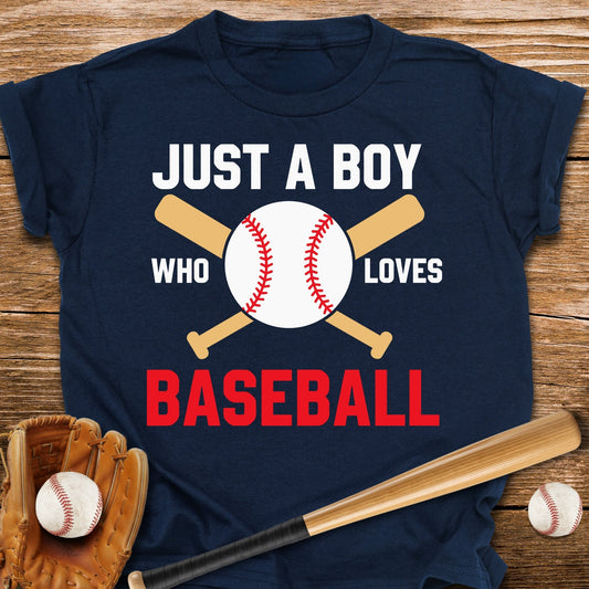 Boy Loves Baseball Youth Tee - HomeRun PrintsKids clothes