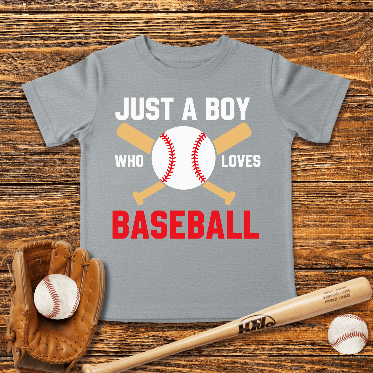 Boy Who Loves Baseball Infant Baby T-Shirt - HomeRun PrintsBaby T-Shirt
