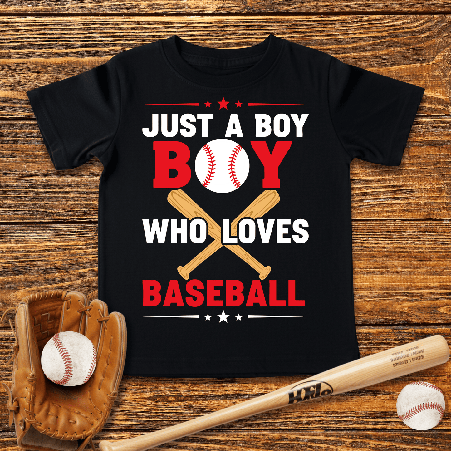 Boy Who Loves Baseball Infant Baby T-Shirt - HomeRun PrintsBaby T-Shirt