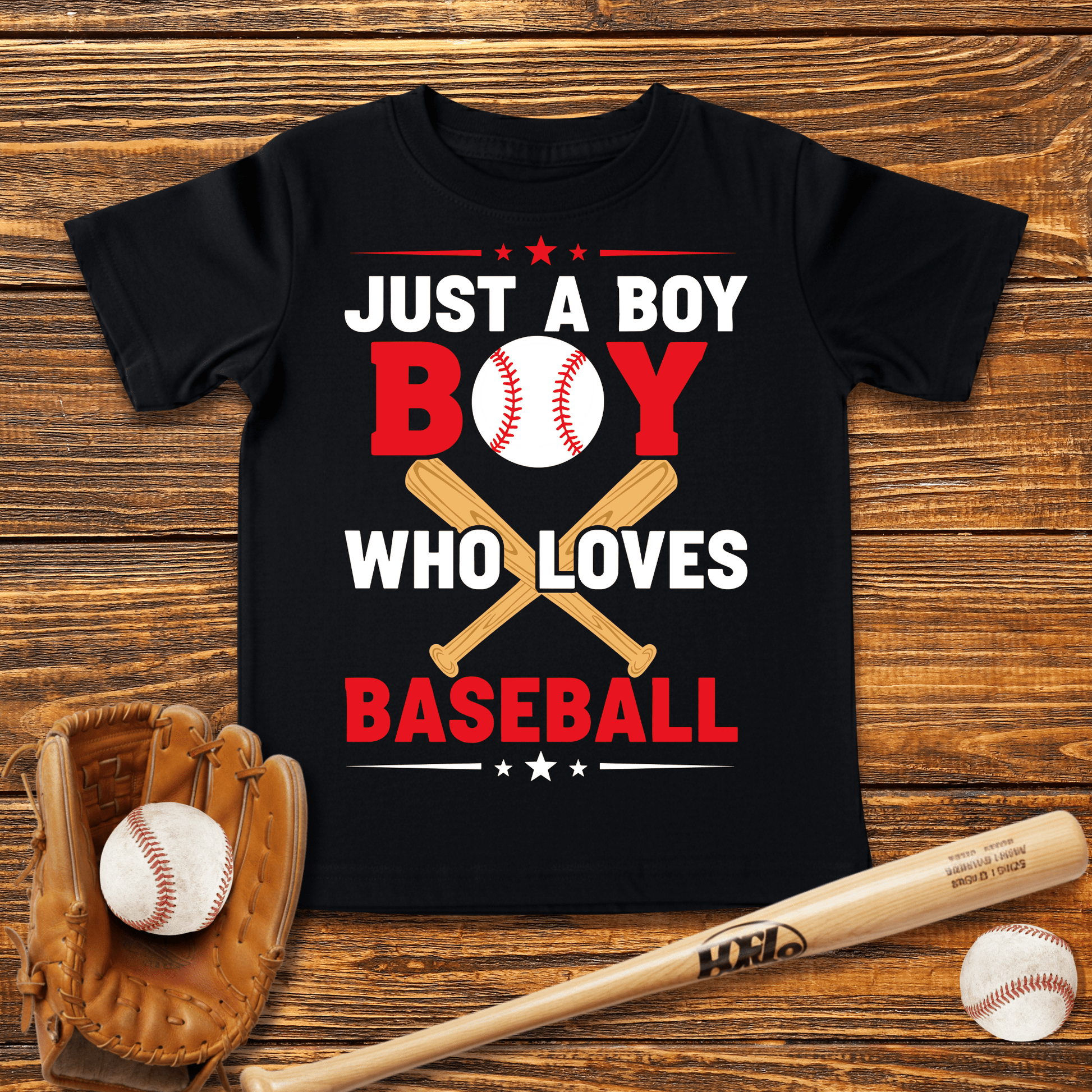 Boy Who Loves Baseball Infant Baby T-Shirt - HomeRun PrintsBaby T-Shirt
