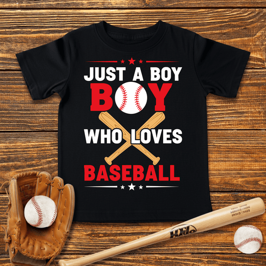 Boy Who Loves Baseball Infant Baby T-Shirt - HomeRun PrintsBaby T-Shirt