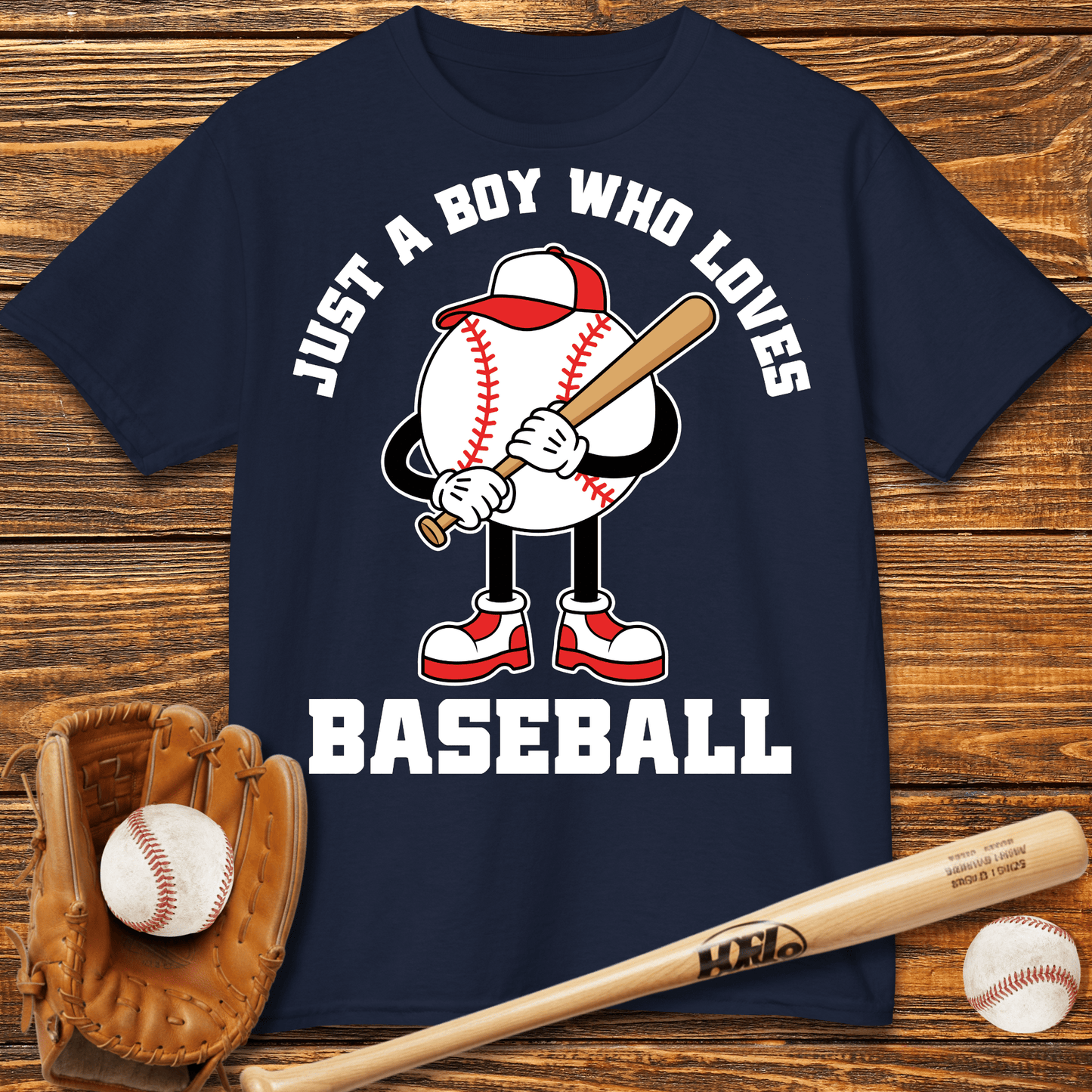 Boy Who Loves Baseball Kids T-Shirt - HomeRun PrintsKids clothes