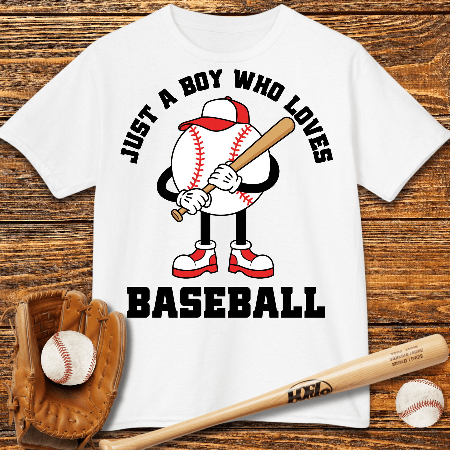 Boy Who Loves Baseball Kids T-Shirt - HomeRun PrintsKids clothes