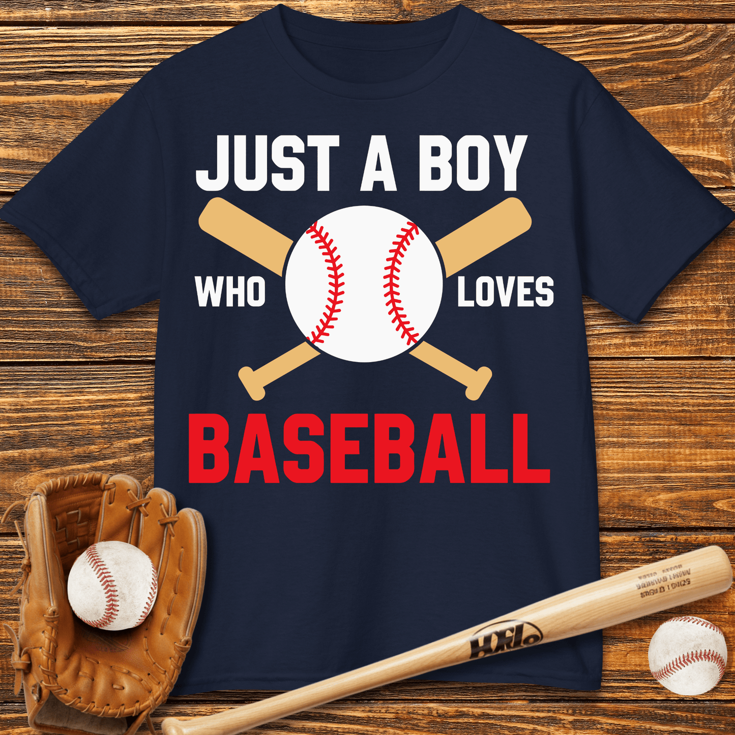 Boy Who Loves Baseball Kids T-Shirt - HomeRun PrintsKids clothes