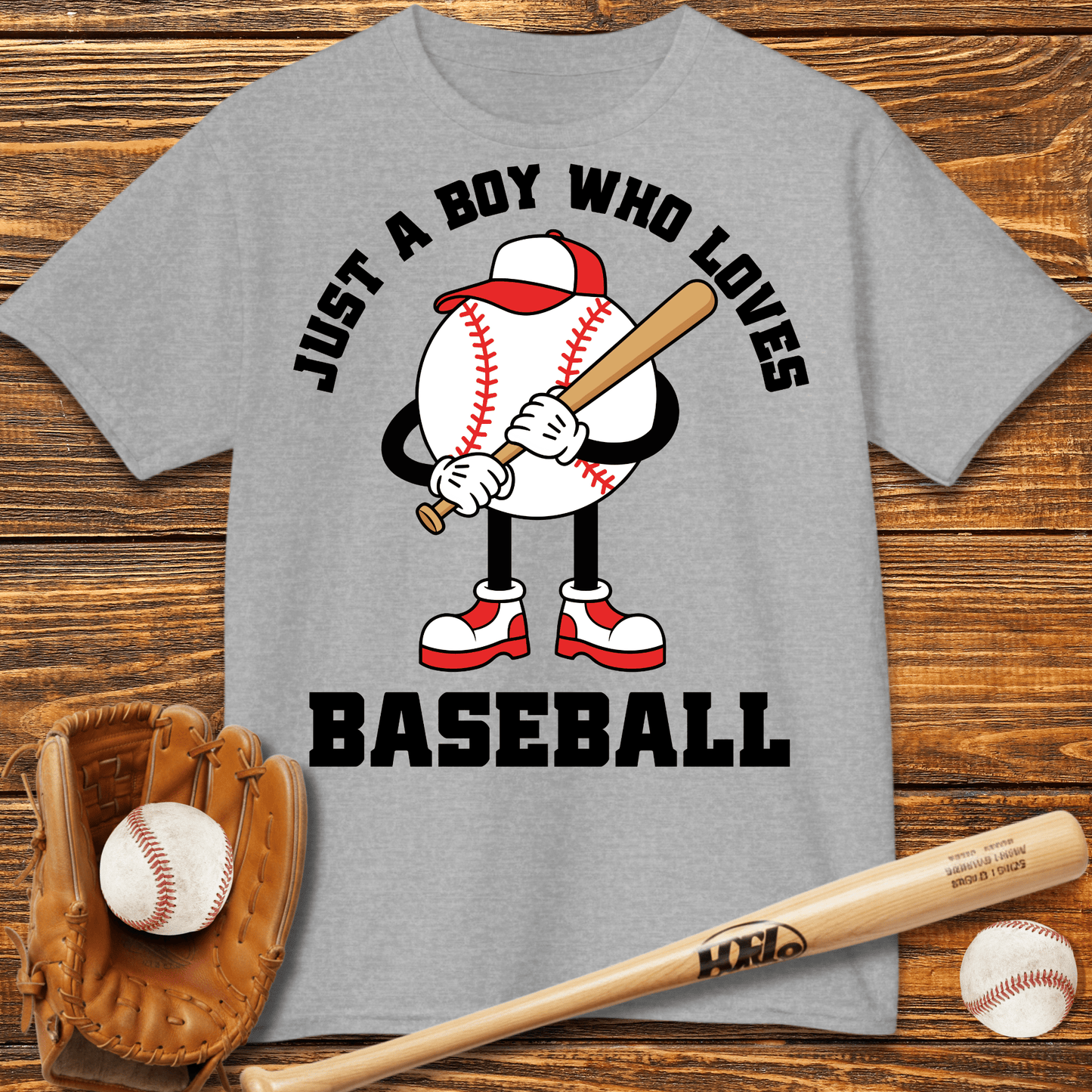 Boy Who Loves Baseball Kids T-Shirt - HomeRun PrintsKids clothes