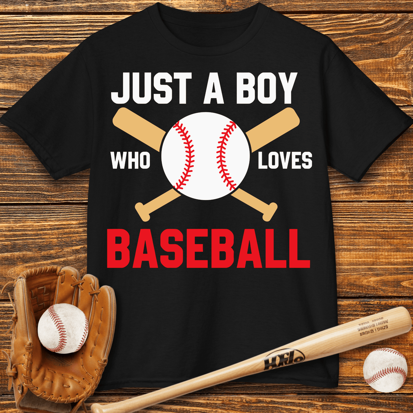 Boy Who Loves Baseball Kids T-Shirt - HomeRun PrintsKids clothes