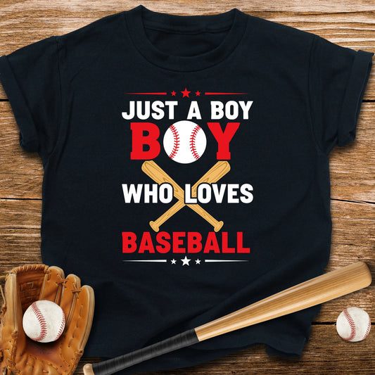 Boy Who Loves Baseball Youth Tee - HomeRun PrintsKids clothes