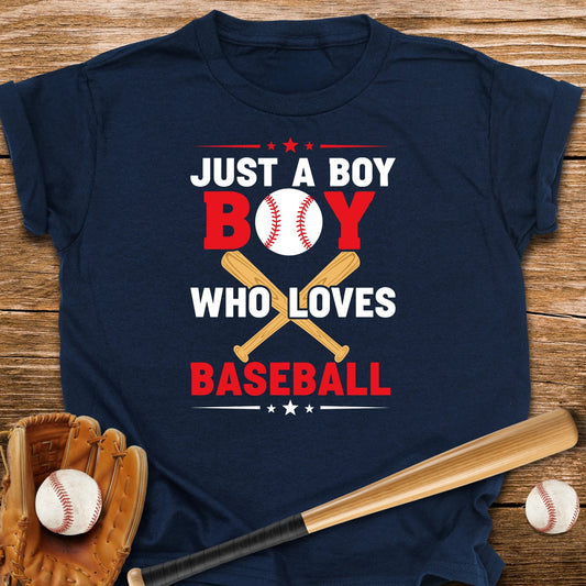 Boy Who Loves Baseball Youth Tee - HomeRun PrintsKids clothes