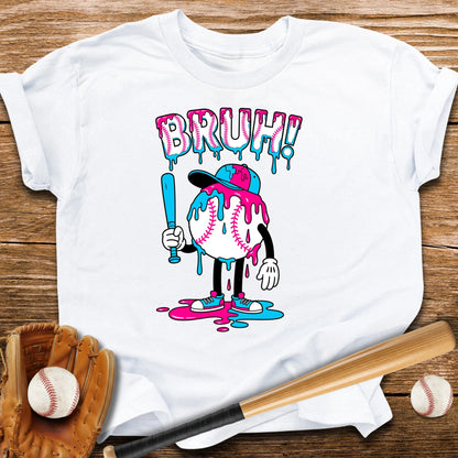 Bruh Baseball Drip Youth Tee - HomeRun PrintsKids clothes