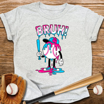 Bruh Baseball Drip Youth Tee - HomeRun PrintsKids clothes