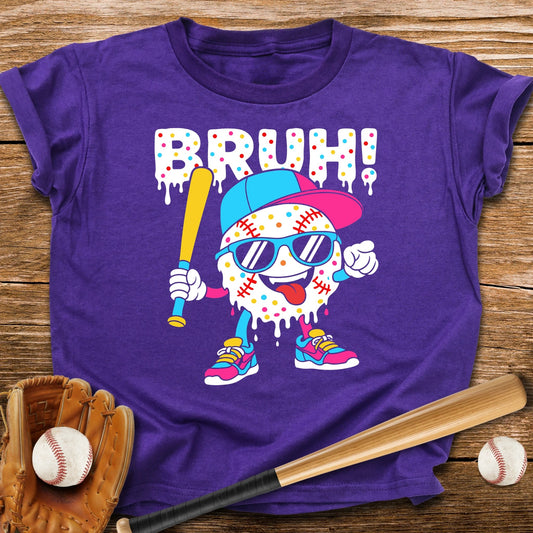 Bruh Baseball Drip Youth Tee - HomeRun PrintsKids clothes
