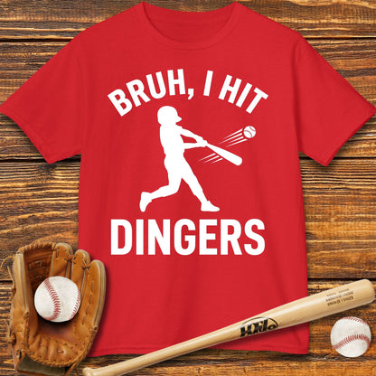 Bruh I Hit Dingers Kids T-shirt - HomeRun PrintsKids clothes