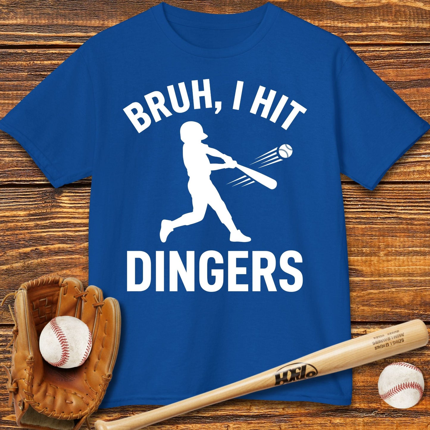 Bruh I Hit Dingers Kids T-shirt - HomeRun PrintsKids clothes