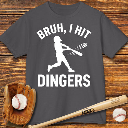 Bruh I Hit Dingers Kids T-shirt - HomeRun PrintsKids clothes