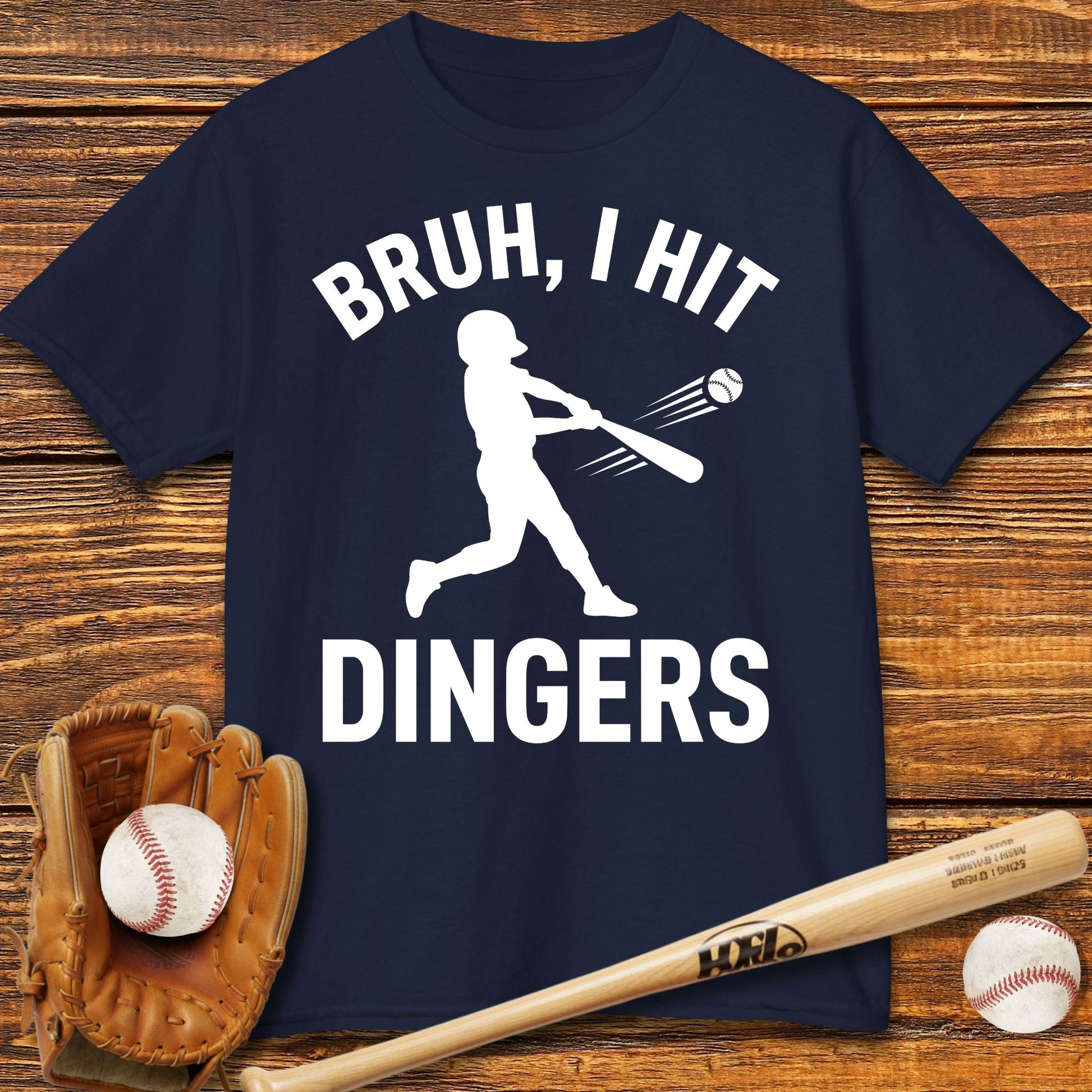 Bruh I Hit Dingers Kids T-shirt - HomeRun PrintsKids clothes