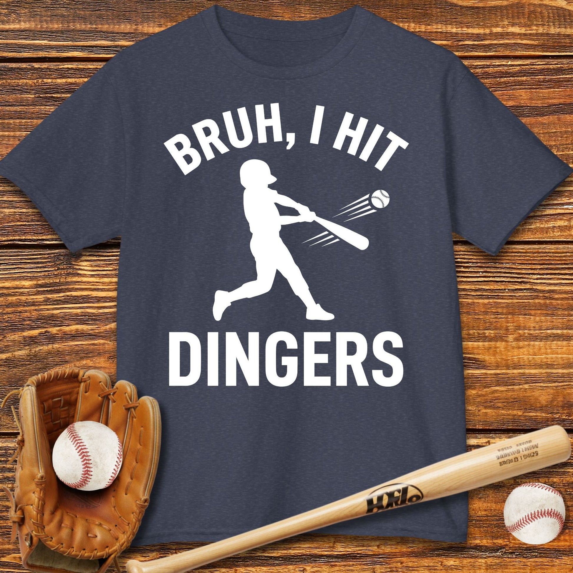 Bruh I Hit Dingers Kids T-shirt - HomeRun PrintsKids clothes