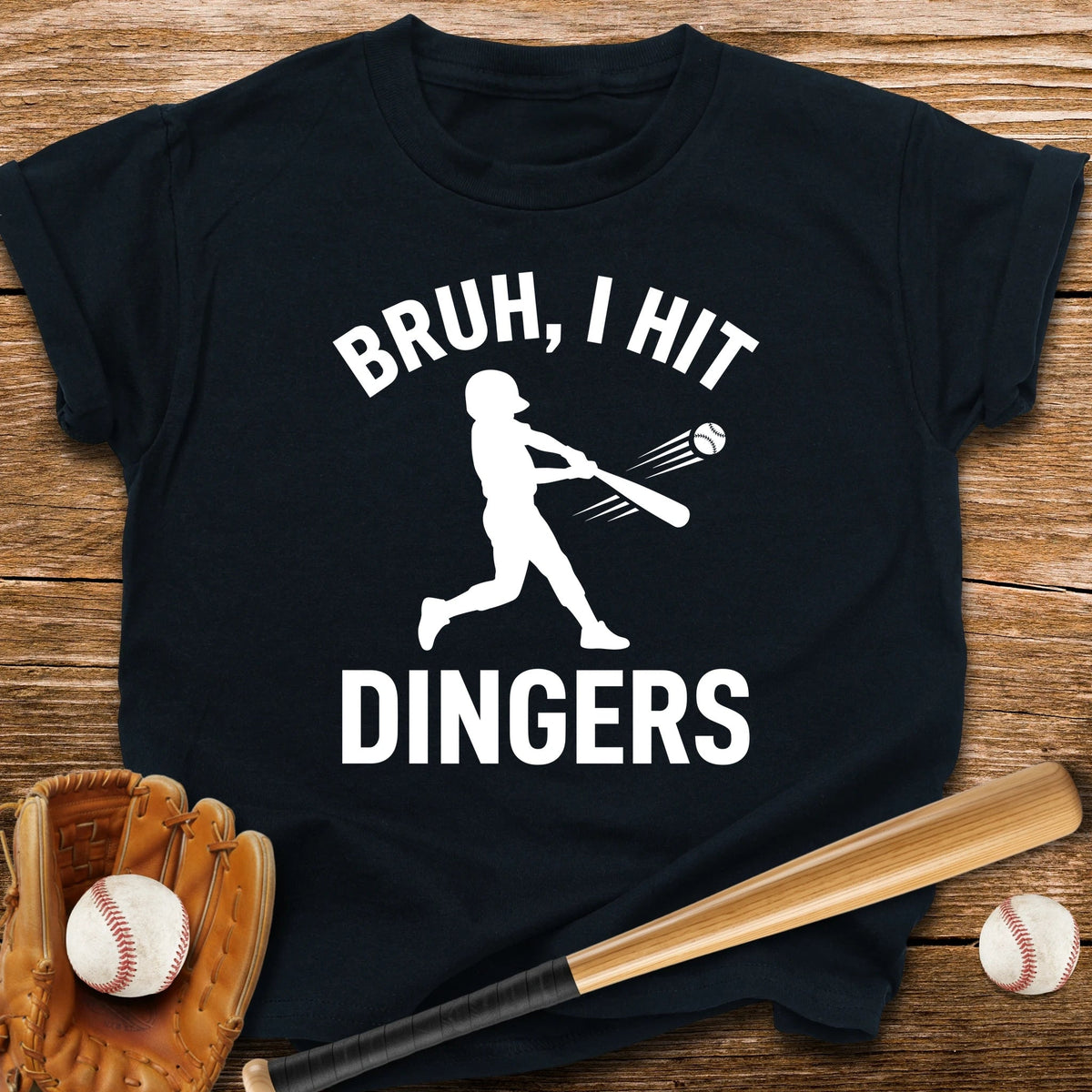 Bruh I Hit Dingers Youth Tee - HomeRun PrintsKids clothes