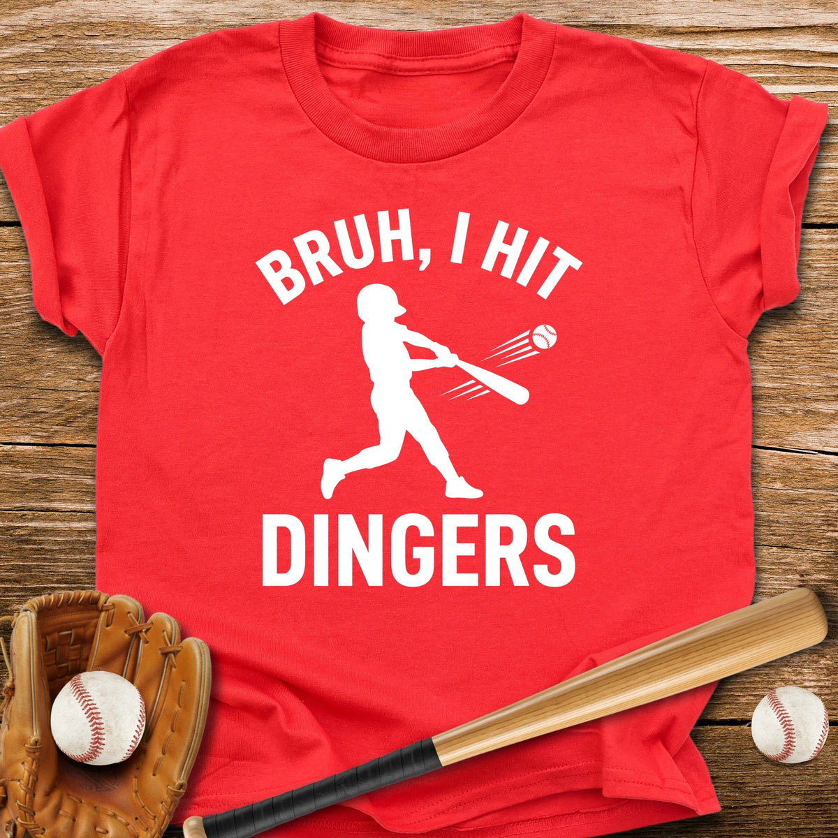 Bruh I Hit Dingers Youth Tee - HomeRun PrintsKids clothes