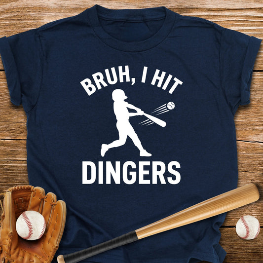 Bruh I Hit Dingers Youth Tee - HomeRun PrintsKids clothes