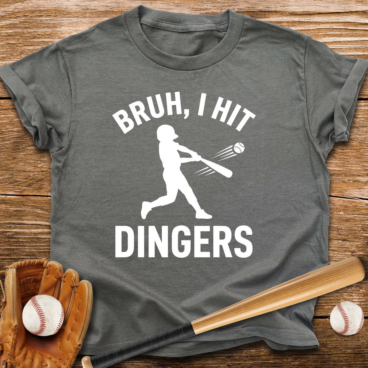 Bruh I Hit Dingers Youth Tee - HomeRun PrintsKids clothes