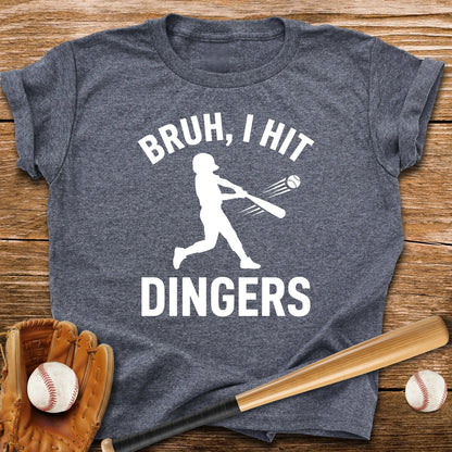 Bruh I Hit Dingers Youth Tee - HomeRun PrintsKids clothes