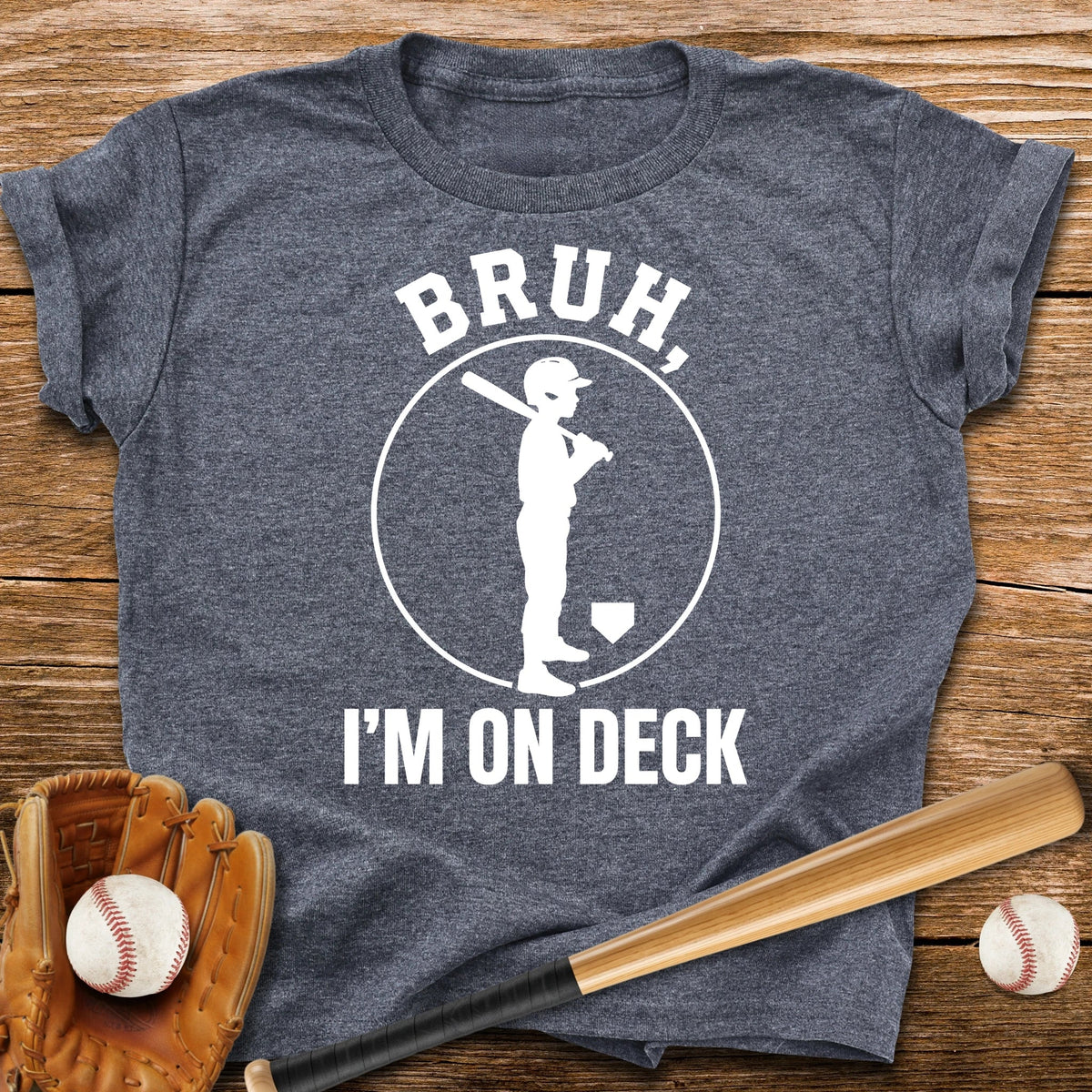 Bruh I'm On Deck Youth Tee - HomeRun PrintsKids clothes
