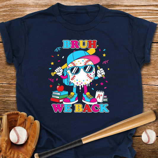 Bruh We Back Baseball Dude Youth Tee - HomeRun PrintsKids clothes