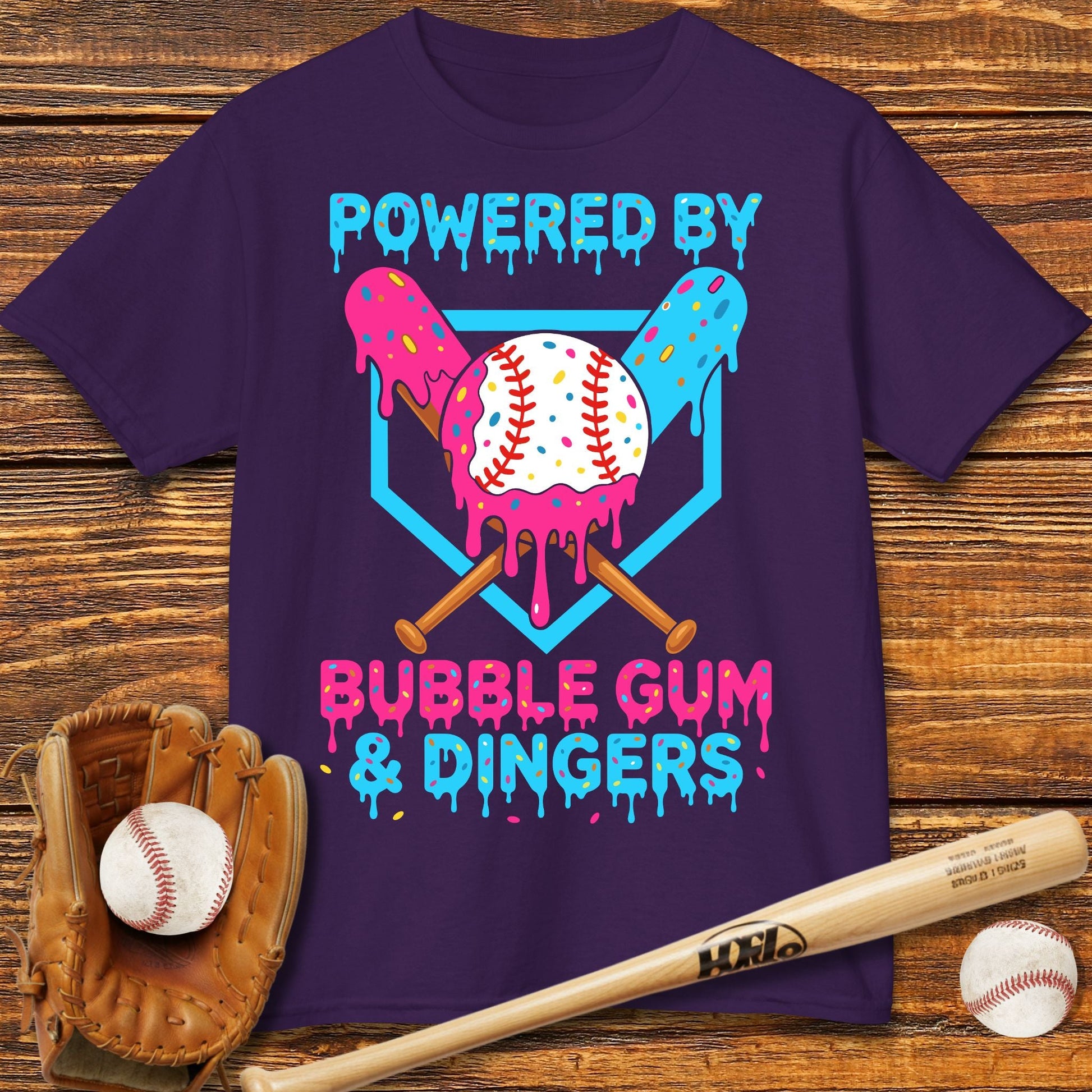 Bubble Gum And Dingers Kids T-shirt - HomeRun PrintsKids clothes