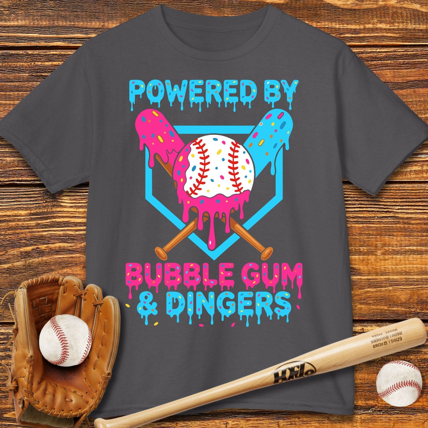 Bubble Gum And Dingers Kids T-shirt - HomeRun PrintsKids clothes