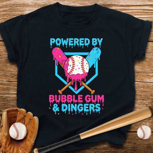 Bubble Gum And Dingers Youth Tee - HomeRun PrintsKids clothes