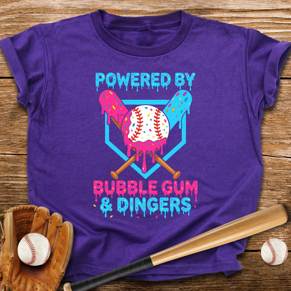 Bubble Gum And Dingers Youth Tee - HomeRun PrintsKids clothes