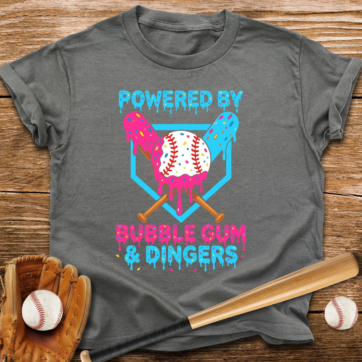 Bubble Gum And Dingers Youth Tee - HomeRun PrintsKids clothes