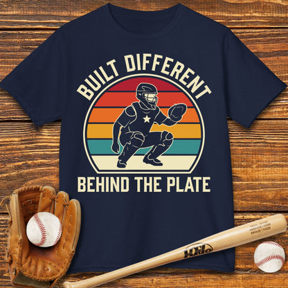 Built Different Catcher Kids T-shirt - HomeRun PrintsKids clothes