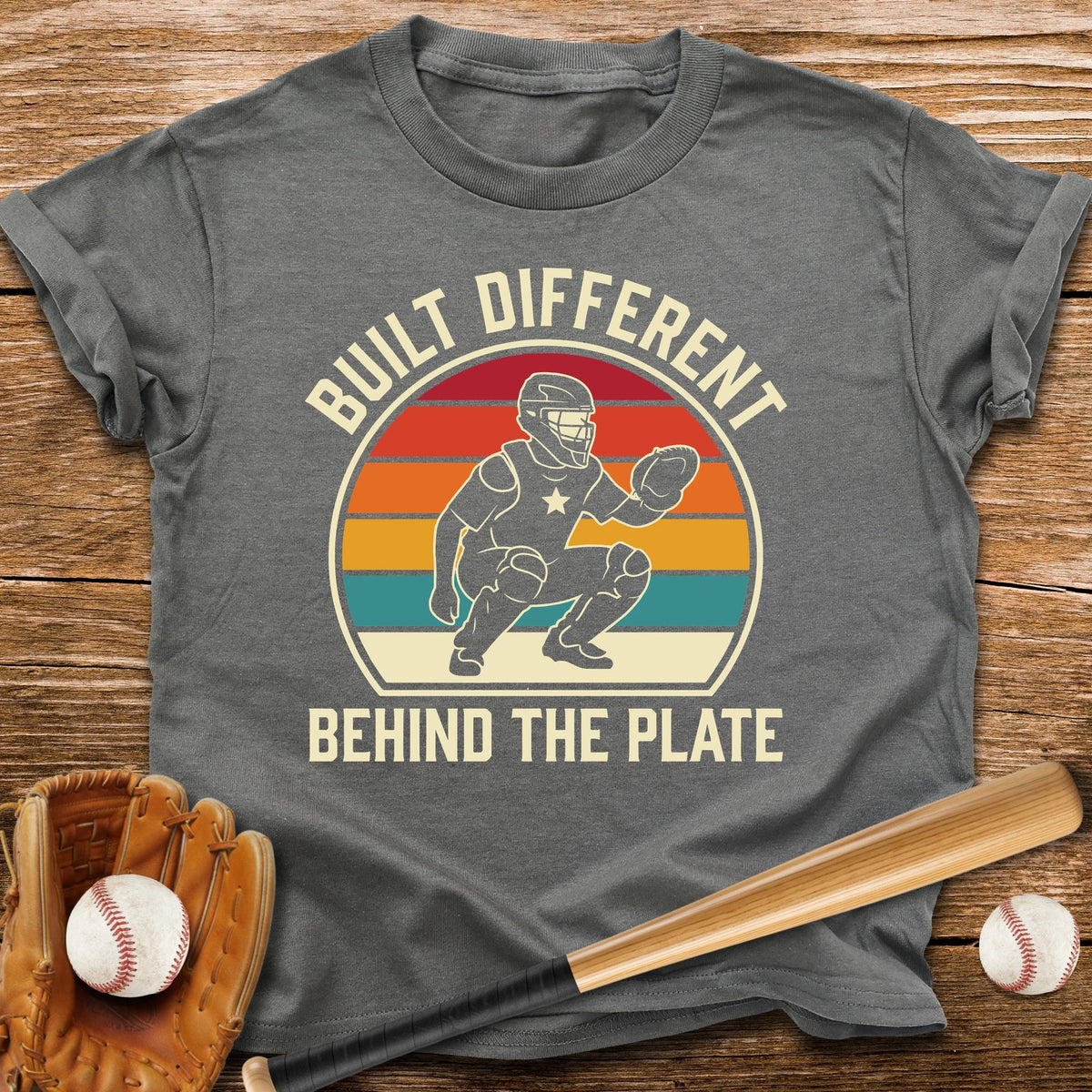 Built Different Catcher Youth Tee - HomeRun PrintsKids clothes