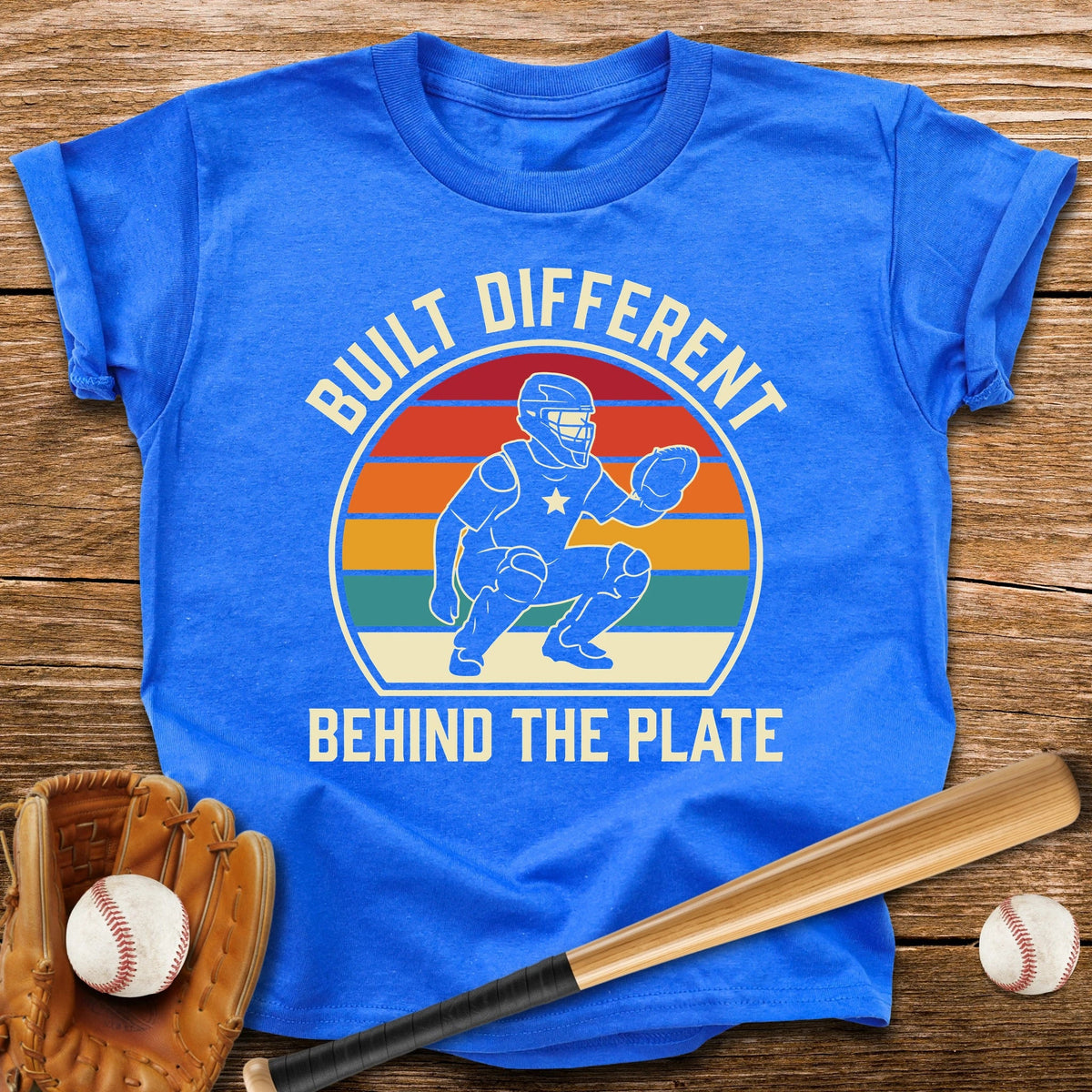Built Different Catcher Youth Tee - HomeRun PrintsKids clothes