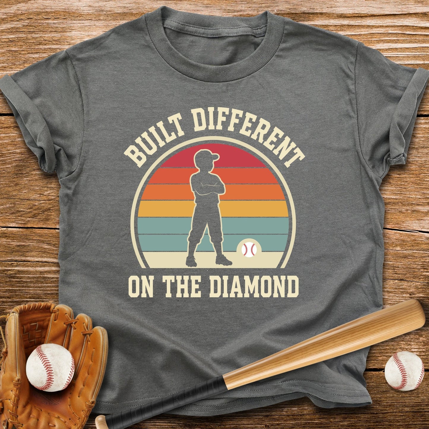 Built Different On The Diamond Youth Tee - HomeRun PrintsKids clothes