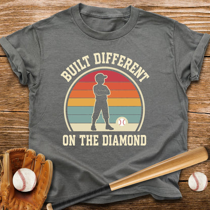 Built Different On The Diamond Youth Tee - HomeRun PrintsKids clothes