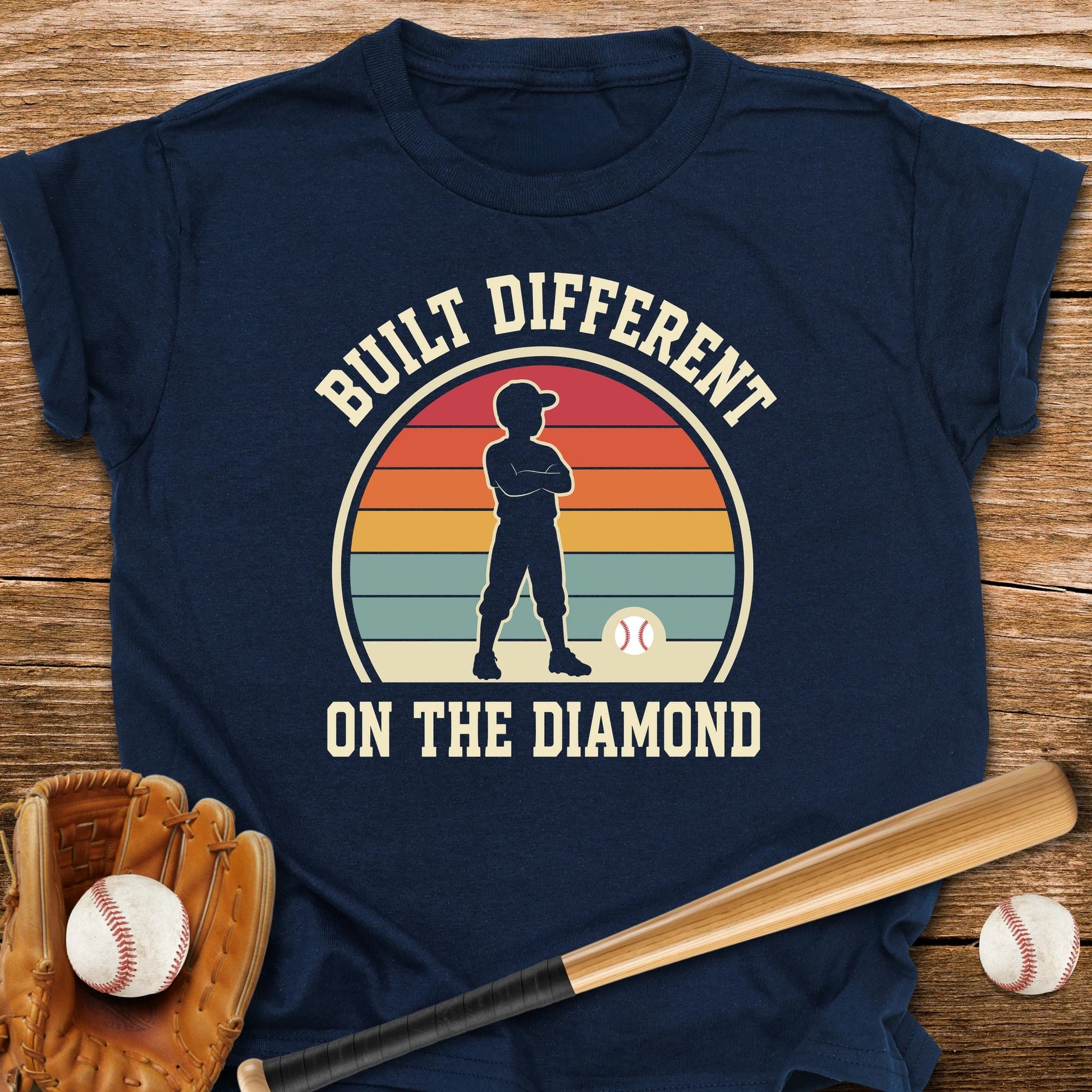Built Different On The Diamond Youth Tee - HomeRun PrintsKids clothes
