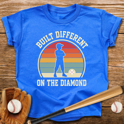 Built Different On The Diamond Youth Tee - HomeRun PrintsKids clothes