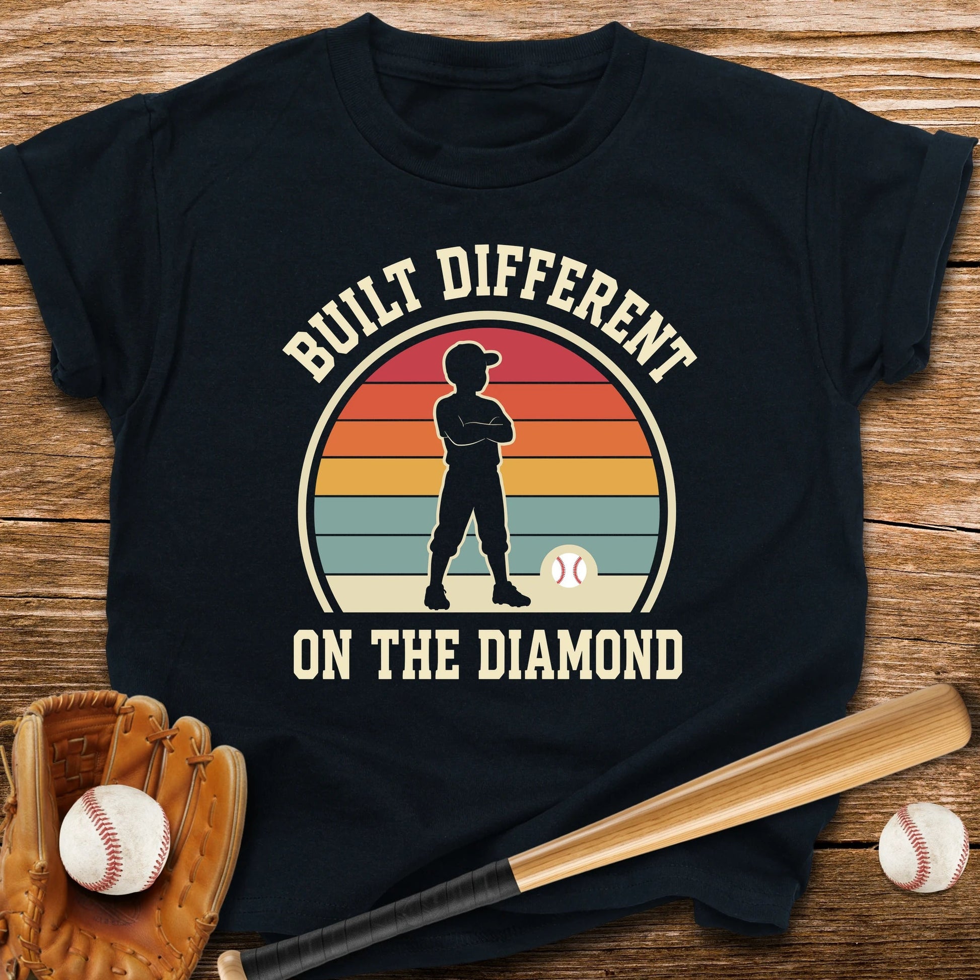 Built Different On The Diamond Youth Tee - HomeRun PrintsKids clothes