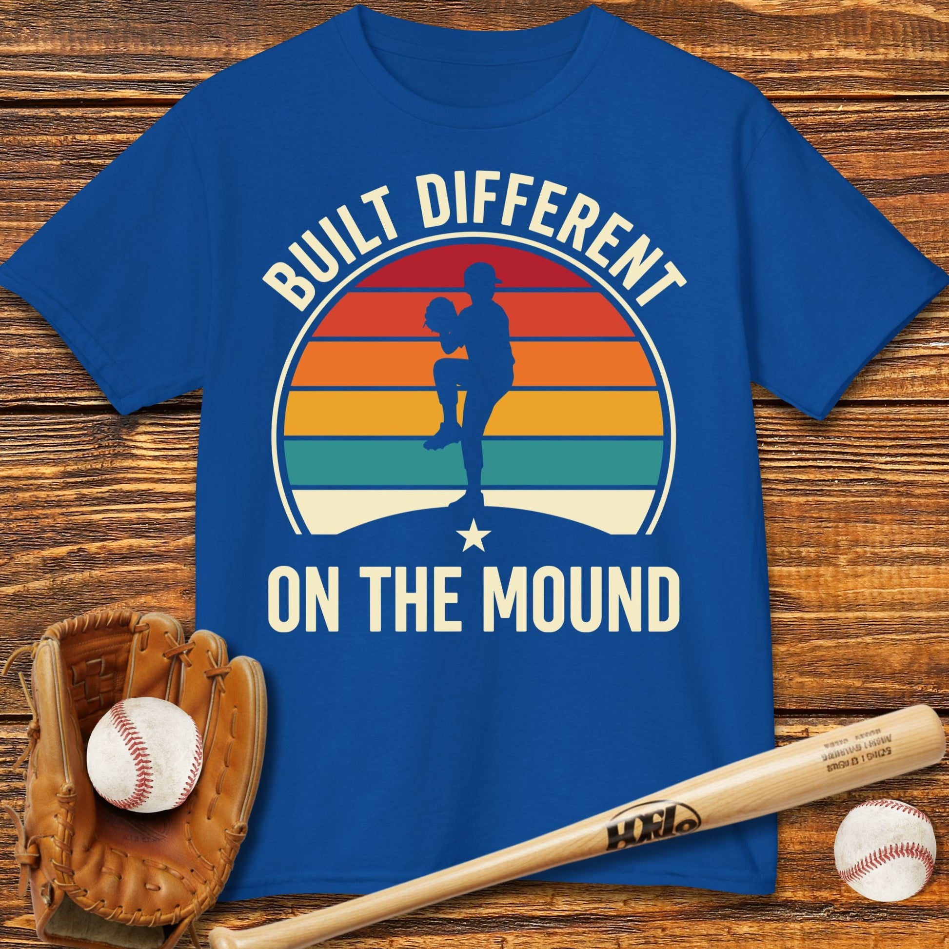 Built Different Pitcher Kids T-shirt - HomeRun PrintsKids clothes