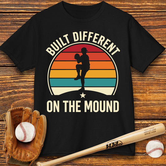 Built Different Pitcher Kids T-shirt - HomeRun PrintsKids clothes