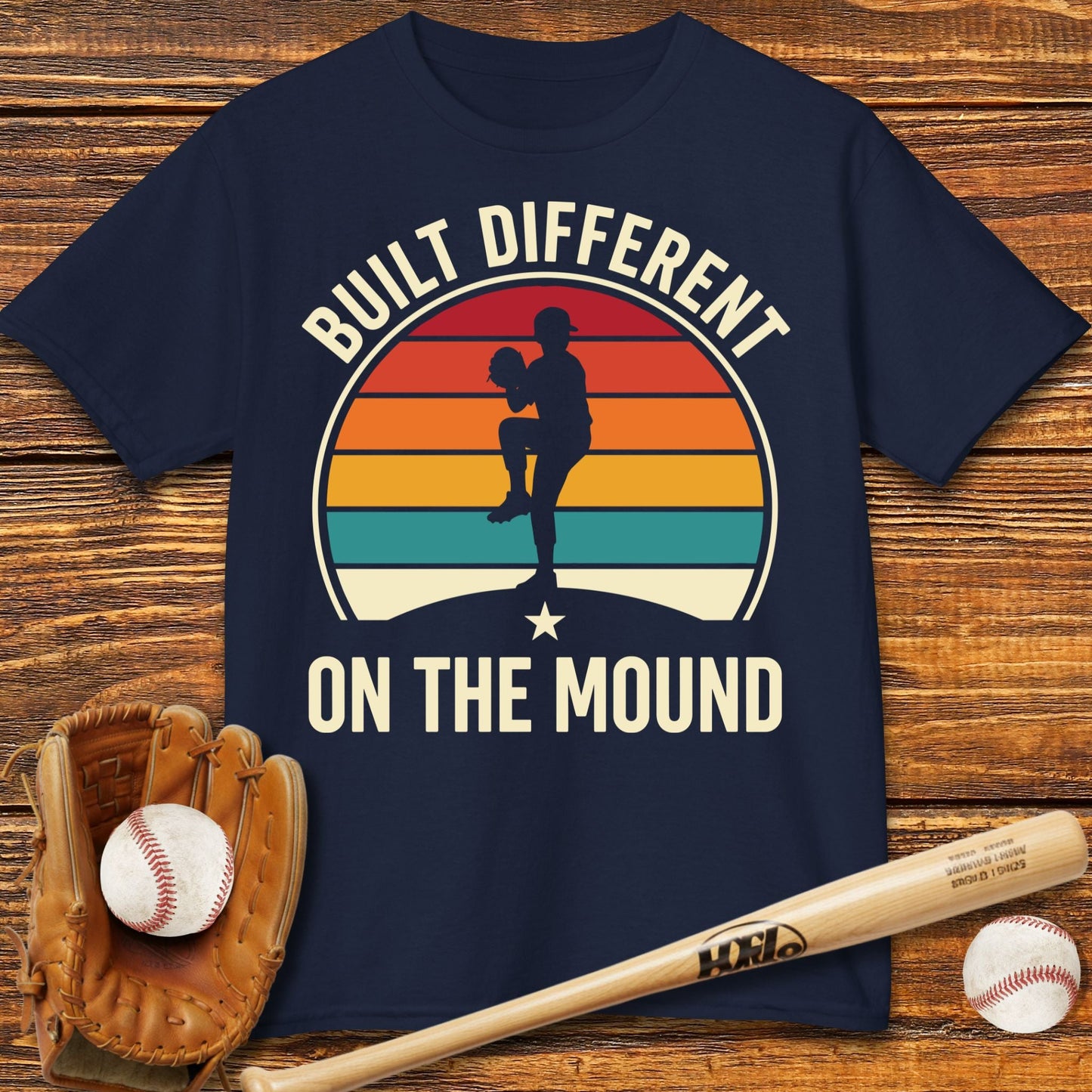 Built Different Pitcher Kids T-shirt - HomeRun PrintsKids clothes